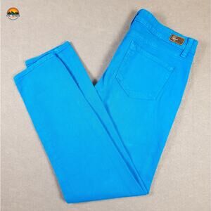 Paige Skinny Jeans Blue Cotton Blend Pockets Denim Women's Size 28